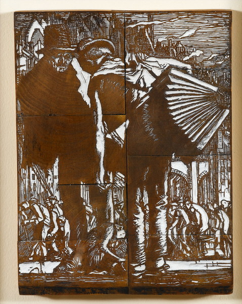 Artist Frank Brangwyn (1867-1956): The Begging Musicians, 1930