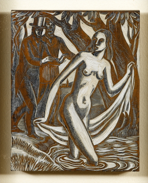 Artist John A. Austen (1886-1948): Susanna and the Elders, circa 1920