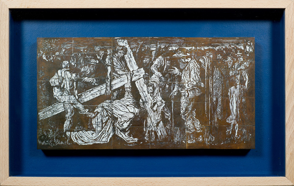 Artist Frank Brangwyn (1867-1956): Jesus Falls Below the Cross, 1916