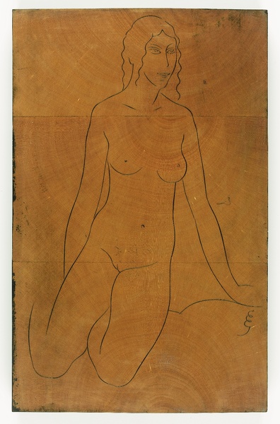 Artist Eric Gill (1882-1940): Standing Female Nude (from Twenty-five Nudes), c 1938
